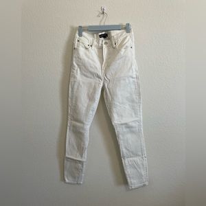 J Crew White Straight Leg Jean